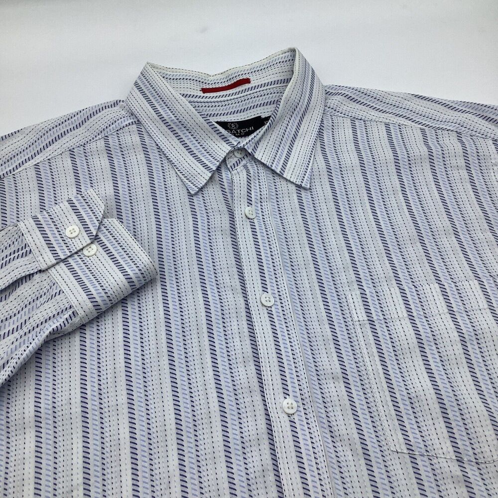 Bugatchi Mens Long Sleeve Button Up Shirt Size XXL